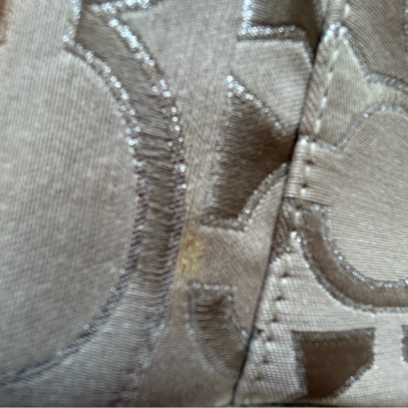 Used Coach Poppy Signature Sateen Metallic Pushlock Satchel - light khaki - Picture 14 of 14